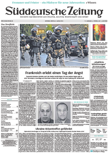 Süddeutsche Zeitung vom Freitag, 09. Januar 2015