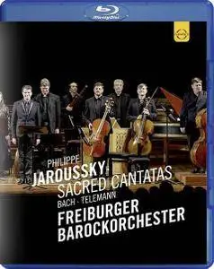 Philippe Jaroussky, Petra Mullejans, Freiburger Barockorchester - Bach & Telemann: Sacred Cantatas (2017) [Blu-Ray]