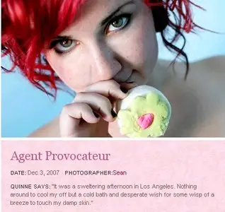 SuicideGirls - Quinne in Agent Provocateur