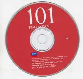 Various Artists - 101 Film Classics (2016) {6CD Box Set Decca 478 3676 rel 2012}