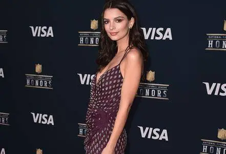 Emily Ratajkowski at the 2017 NFL Honors at Wortham Theater Center in Houston on February 4, 2017