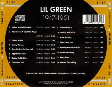 Lil Green - The Chronological Lil Green 1947-1951 (2005) [Classics Blues & Rhythm Series]