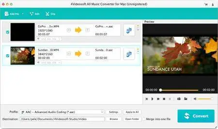 4Videosoft All Music Converter for Mac 5.2.6 Mac OS X