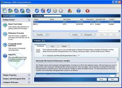 Diskeeper 2009 Enterprise Server & Pro Premier   13.0.835.0