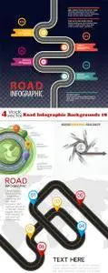 Vectors - Road Infographic Backgrounds 18