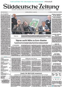 Süddeutsche Zeitung vom Mittwoch, 14. Januar 2015