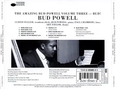 The Amazing Bud Powell Volume Three - Bud! - 2002