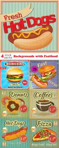 Vectors - Backgrounds with Fastfood