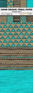 Hand Drawn Tribal Pattern Pack