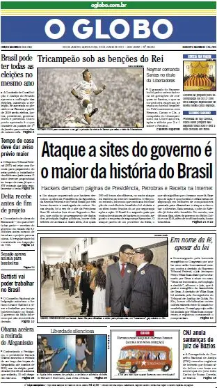 Jornal O Globo - 23 de junho de 2011