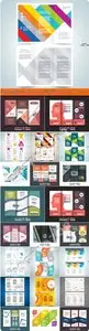 Business flyer brochure vector - Tri fold business brochure vector 