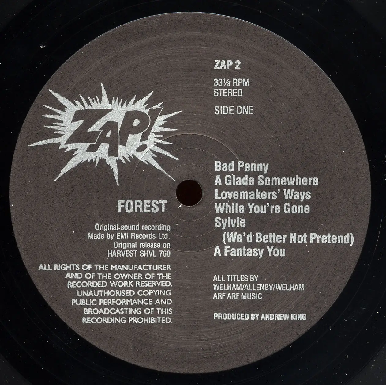 Forest - Forest (Harvest 1969) 24-bit/96kHz Vinyl Rip