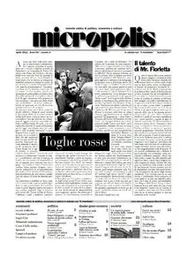 MICROPOLIS SUPPLEMENTO DEL MANIFESTO APRILE 2011
