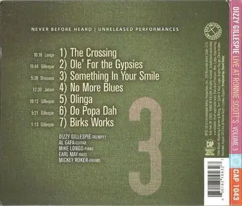 Dizzy Gillespie - Live At Ronnie Scott's, Volume Three (1973) {Consolidated Artists CAP1043 rel 2014}