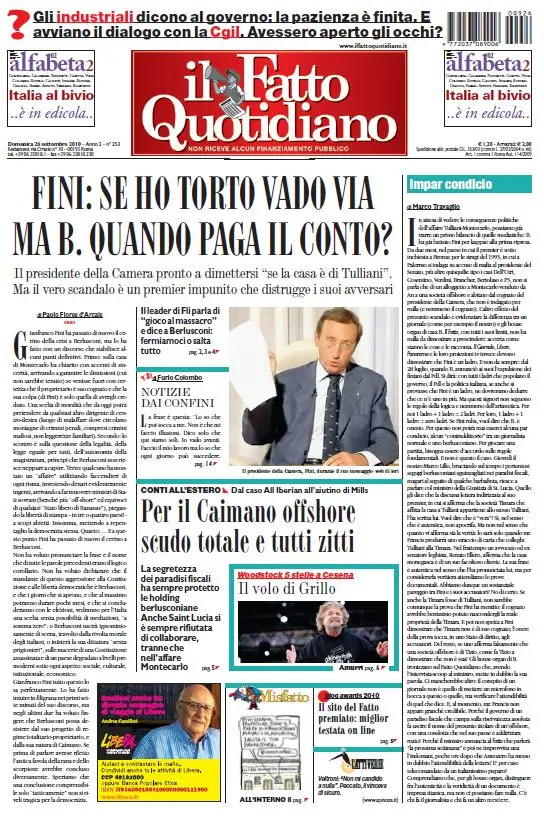 Il Fatto Quotidiano (26-09-10)