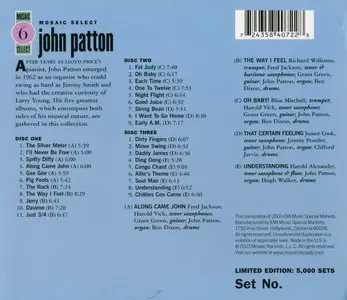 John Patton - Mosaic Select 6 (2003) {3CD Set Mosaic MS-006 rec 1963-1968}