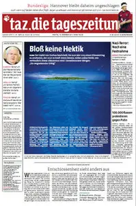 Tageszeitung TAZ vom 12 Dezember 2011