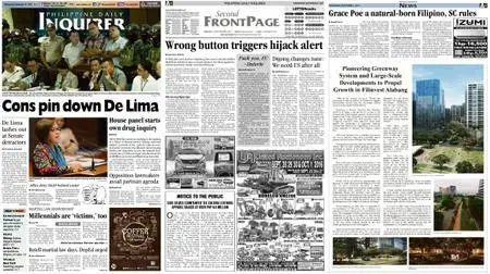 Philippine Daily Inquirer – September 21, 2016