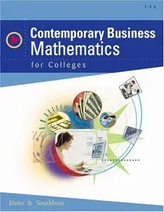 Contemporary Business Mathematics for Colleges, 14 edition (repost)
