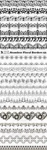 Vectors - Seamless Floral Borders 52