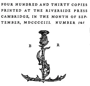 "Fifteen Sonnets of Petrarch", selected and translated by Thomas Wentworth  Higginson