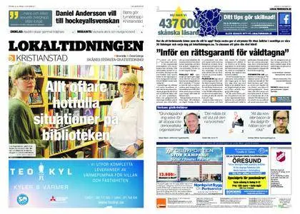 Lokaltidningen Kristianstad – 14 oktober 2017