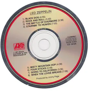 Led Zeppelin - Led Zeppelin IV (1971) [Atlantic, CD 19129]