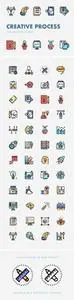 Creative Process 100 Vector Icons