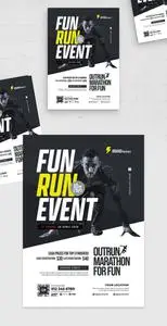 Running Events Flyer Template 547997300