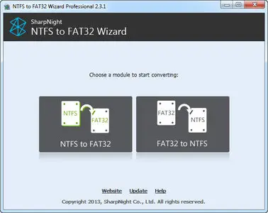 NTFS to FAT32 Wizard Pro 2.3.1