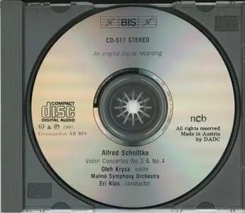 Alfred Schnittke - Violin Concertos Nos. 3 & 4 (1991) {BIS Schnittke Edition, BIS-517} (Item #10)