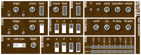 Ritual bass synthesizer v1.1 VSTi (PC)