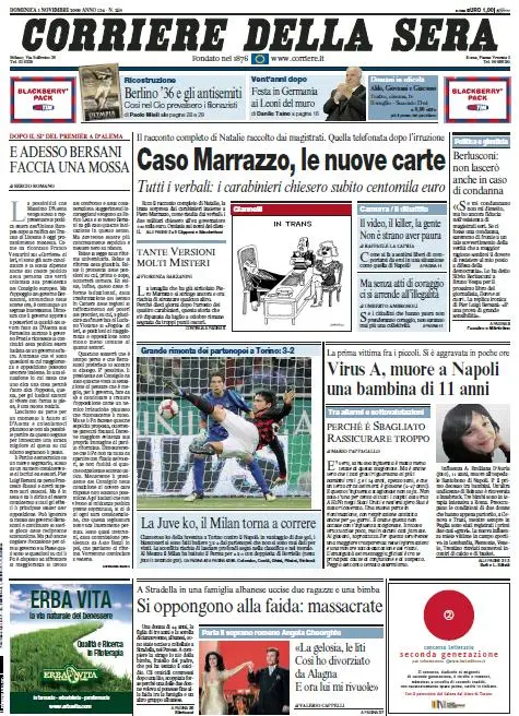 Il Corriere della Sera (01-11-09)