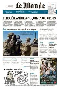 Le Monde du Vendredi 21 Décembre 2018