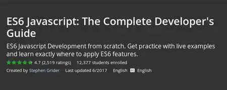 Udemy - ES6 Javascript: The Complete Developer's Guide (Repost)