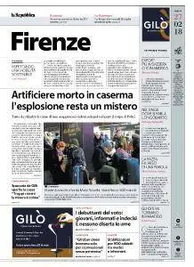 la Repubblica Firenze - 27 Febbraio 2018