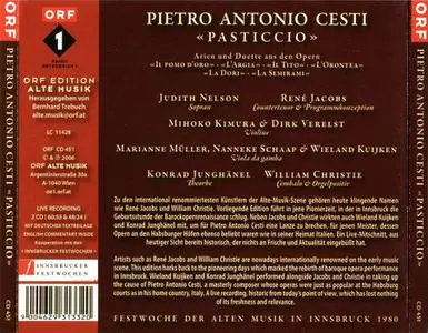 Judith Nelson, René Jacobs, Wieland Kuijken, Konrad Junghänel, William Christie - Pietro Antonio Cesti: "Pasticcio" (2006)