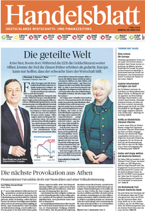 Handelsblatt vom Montag, 09. März 2015
