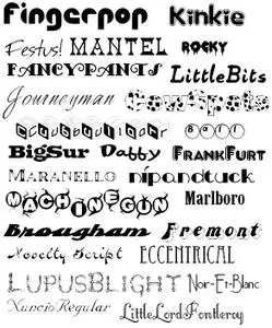 26 True Type Fonts