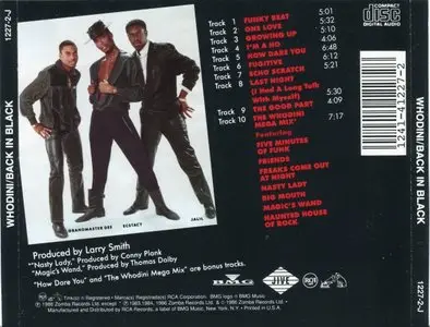 Whodini - Back In Black (1986) {Zomba Records} 