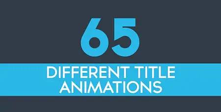 65 Minimal Title Animations - Project for After Effects (VideoHive)