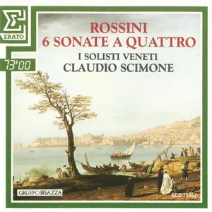 Gioacchino Rossini Edition 50 CDs [Part 21] - 6 Sonate a quattro;  La Boutique fantasque; Flute Quartets (2018)