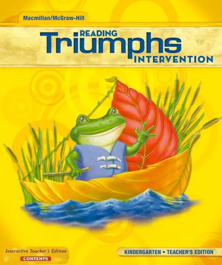 Reading Triumphs Intervention, Grade K: Teacher's Edition