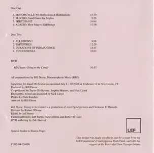 Bill Dixon - Tapestries For Small Orchestra (2009) [2CD+DVD] {Farehouse 12}