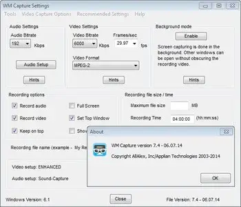 WM Capture 7.4 Build 06.07.14