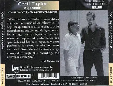 Cecil Taylor - Algonquin (2004) {Bridge Records - BRIDGE 9146 rec 1999}