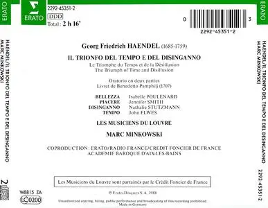 Marc Minkowski, Les Musiciens du Louvre - George Frideric Handel: Il Trionfo del Tempo e del Disinganno (1988)