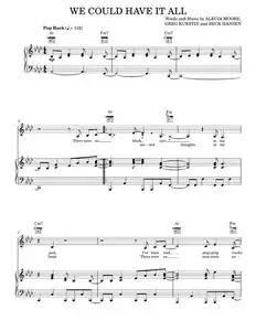 We Could Have It All - P!nk, Pink (Piano-Vocal-Guitar)