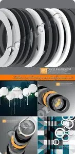 Modern with a ring vector backgrounds set 2