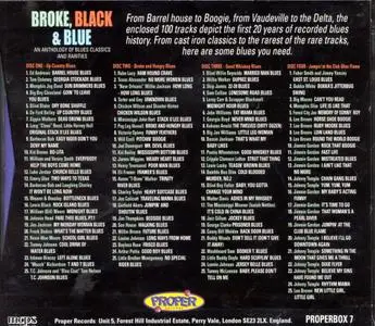 VA - Broke, Black & Blue: An Anthology Of Blues Classics And Rarities (2005) 4CD Box Set